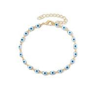 Pièces Creux Yeux Bleus Perles Bracelet pour Femmes Cadeau Coloré Bohême Turc Mauvais Œil Perle Ronde Cheville Fête Bijoux De Mariage