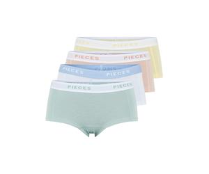 PIECES Culotte bleu pastel / jaune pastel / menthe / rouge pastel, Taille L
