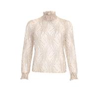 PIECES Curve Chemisier 'PCKYLIE' crème / noir, Taille XXXL