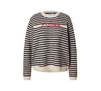 PIECES Curve Pull-over 'PCJADA' crème / rouge vif / noir, Taille 4XL-5XL