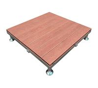 Pièces Dalles Terrasse 84×84cmCarreaux de Sol Extérieur(Red,84x84x20cm)