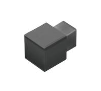 Pièces d'angle pour profil carré PVC noir (H= 11 mm)