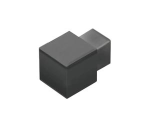Pièces d'angle pour profil carré PVC noir (H= 11 mm)