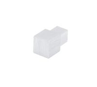 Pièces d'angle pour profilé carré en aluminium argenté brillant/brossé (H= 11 mm)
