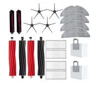 Pièces d'aspirateur Double vadrouille vibrante. Accessoires for aspirateur. Sacs à poussière. Filtre HEPA. Brosse principale. Compatible for Roborock S8 Pro Ultra G20 (Color : 20PCS SET A)