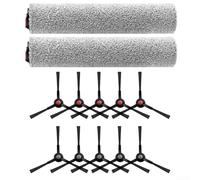 Pièces d'aspirateur Eufy pour robot Omni E25 E28, brosse principale de rechange avec brosses latérales, kit en plastique nylon pour maisons avec animaux domestiques, installation facile (B)