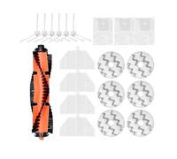 Pièces d'aspirateur, filtre Hepa, brosse latérale principale, accessoires de sac à poussière en tissu de vadrouille, compatibles avec Rodmi Eva SDJ06RM (Color : A)