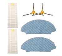 Pièces d'aspirateur Medion pour robot, brosses latérales pour coins, chiffons lavables, haute efficacité, kit de remplacement pour S12 SW, accessoires MD 20041, pièces de rechange MD 19601, nettoyeur