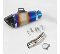 Pièces d'assemblage Tuyau D'échappement Système De Liaison Intermédiaire Moto Acier Inoxydable 51 Mm Slip On Pour Ninja 400 Z400 2018-2021(Type B3)
