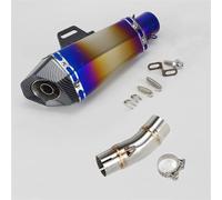 Pièces d'assemblage Tuyau D'échappement Système De Liaison Intermédiaire Moto Acier Inoxydable 51 Mm Slip On Pour Ninja 400 Z400 2018-2021(Type A3)
