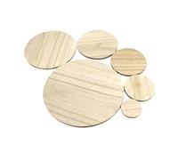Pièces de bois inachevées, tranches, planche massif 5 cm, 8, 10, 12, 15, 20, artisanat, cercle épais, ronde, bricolage, matériel modèle manuel(200x5mm 1pcs)