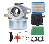 Pièces de carburateur compatibles avec les modèles de tondeuse 799868, 497314, 497347, équipées de filtre à air, base pour apprêt, tuyau d'évacuation, filtre à huile, vis, ressorts, joints toriques et