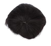 Pièces de Cheveux Naturels pour Hommes - Extension Courte des Cheveux Perruque avec Solution Perte - Pièces Masculins en Noir pour Polyvalence les Jours et Utilisation Costumes