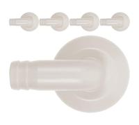 Pièces de Climatiseur 5 Pièces, Raccord de Tuyau Coudé 18mm Blanc | Plastique Léger, sans Déformation Facile, Remplacement pour Drainpipe et Unité Extérieure, Camping