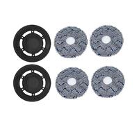 Pièces de couvercle de brosse latérale compatibles avec l'aspirateur robot Ecovacs Deebot X1 OMNI/TURBO, chiffon de nettoyage, filtre HEPA, sacs à poussière, accessoires(Set15)