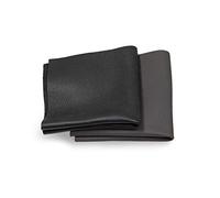 Pièces de Cuir - Chutes de Cuir, Découpes de Cuir, Pièces de Très Grande Taille, Haute Qualité, Cuir pour Couture, Trié, Textiles, Artisanat, Usinage, Couverture, 1Kg, Format A6, Noir