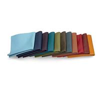 Pièces de Cuir - Chutes de Cuir, Découpes de Cuir, Pièces de Très Grande Taille, Haute Qualité, Cuir pour Couture, Trié, Textiles, Artisanat, Usinage, Couverture, 1Kg, Format A6, Coloré