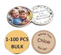 Pièces de défi personnalisées avec logo/photo/texte, 4/5/6 cm, pièces de décision personnalisées en vrac pour événements militaires, événements d'entreprise, cadeaux de remerciement en vrac (bois