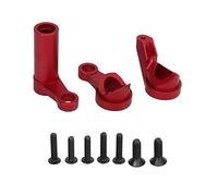 Pièces de Direction de Voiture RC, Mise à Niveau, Ensemble de Remplacement en Alliage d'aluminium pour TRAXXAS 1/8 4WD traîneau, léger, Durable, Facile à Installer (Rouge)