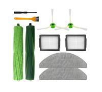 Pièces de filtre Hepa en tissu de vadrouille compatibles avec les accessoires d'aspirateur Irobot Roomba J5 / J5 + / I5 / I5 +, remplacement de la roue de la brosse latérale principale(Set14)