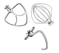 Pièces de fixation d'aide au mélangeur, accessoires pour mélangeur sur socle Kitchenaid de 5 litres, fouet à fil K5WW, crochet à pâte 5K7SDH et palette d'aide au mélangeur
