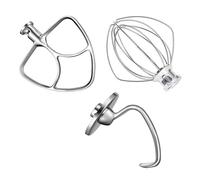Pièces de fixation d'aide au mélangeur, compatibles avec Kitchenaid, support 5 litres, fouet à fil K5WW et crochet pâte 5K7SDH palette