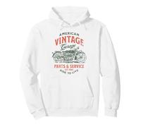 Pièces de Garage Vintage pour Moto - Design Vieilli Sweat à Capuche