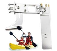 Pièces de gouvernail de bateau RC - Mécanisme de direction en métal de 4,33 pouces, support d'arbre de 0,15 pouces, configuration de catamaran en d'aluminium pour modèles marins à pagaie | Mis