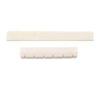 Pièces de guitare blanches - Ensemble chevalet et sillet en os pour guitare classique à 6 cordes