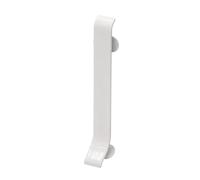 Pièces de jonction pour plinthe aluminium laqué blanc (H= 80 mm)