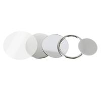 Pièces de machine à fabriquer des badges en miroir vierge, 58 mm, presse à badges, for machine à fabriquer 50/100 pièces Polyvalent(75mm 100-PCS,Metal Base)