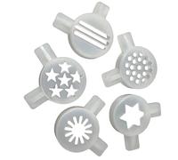 Pièces de machine à glace 5 formes différentes Kit de buses en plastique nouilles jungle neige fleur Sandwichs hexagramme