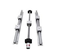 Pièces de machine à vis à billes à mouvement linéa Vis à billes SFU1604 BKBF12, Support d'extrémité, Guide linéaire SBR16, roulement SBR16UU(400mm)