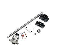 Pièces de machine à vis à billes avec écrou Jeu de vis à billes C7 SFS1210 150 200 250 300 350 400 500 mm avec écrou simple + BKBF10 + DSG12H + accouplement(150mm)