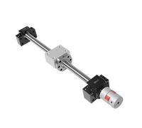 Pièces de machine à vis à billes avec écrou Jeu de vis à billes DFU2005 150-1000 mm avec écrou + BK/BF + accouplement + boîtier d'écrou for machines-outils CNC(200mm)