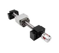 Pièces de machine à vis à billes avec écrou Jeu de vis à billes SFU1610 avec embout d'écrou usiné support BK12/BF12 + + accouplement(350)