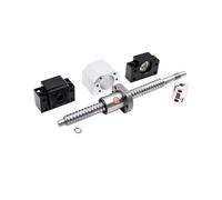 Pièces de machine à vis à billes avec écrou Vis à billes 25 mm SFU2510, extrémité usinée + écrou RM2510 + support d'extrémité BK20 BF20 + coupleur 17 x 14(900mm)