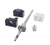 Pièces de machine à vis à billes avec écrou Vis à billes C7 SFU2510 200-1000mm avec écrou simple + accouplement BKBF20 + D40L66 14x17mm + boîtier d'écrou DSG25H(750mm)