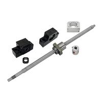 Pièces de machine à vis à billes avec écrou Vis À Billes Haute Teneur En Plomb, Écrou SFE1616, Support D'extrémité EKEF12 Et Accouplement(300mm)