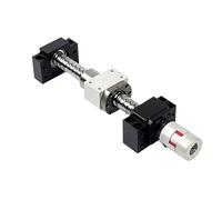 Pièces de machines à vis à billes à mouvement liné Jeu de rails linéaires SFU1610, 250mm-1000mm, vis à billes + Guide linéaire SBR16 + SBR16UU + support BK12BF12 + coupleur(450mm)