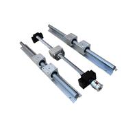 Pièces de machines à vis à billes à mouvement liné Rail Linéaire SBR16 + 4 Blocs SBR16UU + 1 Jeu De Vis À Billes SFU1605 For Pièce(400mm)