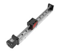 Pièces de machines à vis à billes à mouvement liné TR8-2 50~300mm Mini rail de guidage à vis linéaire Actionneur scène Table mouvement glissière 14 Moteur pas(300mm)
