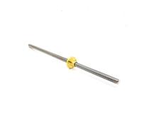 Pièces de machines à vis à billes à mouvement liné Vis mère T12 Filetage 12 mm Pas 2 Longueur 100 à 1000 Avec écrou en laiton(100mm)