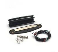 Pièces de micro, ST pour mini double piste double bobine Ancilo5 aimant à noyau magnétique, ensemble de micro Humbucker bobine en plastique (noir)