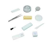 Pièces de Microscope, pincettes, Couvercle, Lames de Verre, Lampe en Tissu de Papier, Accessoires for la Fabrication d'échantillons, 10 pièces/11 pièces(11pcs)