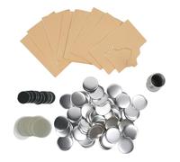 Pièces de Miroir Vierges pour Badges 58 Mm, 100 Ensembles de Fournitures pour Machine à Fabriquer des Boutons avec Miroirs, Couvercle Supérieur pour Badge, Film à Haute