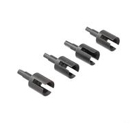 Pièces de mise à niveau de voiture RC en métal CVD Ensemble d'arbre de transmission différentiel pour Tamiya TT01 TT02, composants d'essieu en acier de calibre 45, kit de transmission noir (coupelles