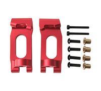 Pièces de Mise à Niveau du Support de moyeu Avant C RC, Bloc de roulettes en Alliage d'aluminium pour TRAXXAS SLEDG 4 Roues motrices 1/8 RC Voiture Durable léger Facile à (Rouge)