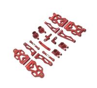 Pièces de Mise à Niveau en métal Swing Able Cup de Direction Tasse de Connexion Ensemble Compatible avec 1 Modèles de Voiture RC à 16 échelles 16101 16102 16103 16104 16106 16201(Rouge)