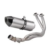 Pièces de Modification Tuyau D'échappement Silencieux 51mm Modifié par Liaison Intermédiaire Avant pour Versys 650 pour Z650 pour Ninja650(Style 1)